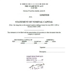 Statement of nominal capital